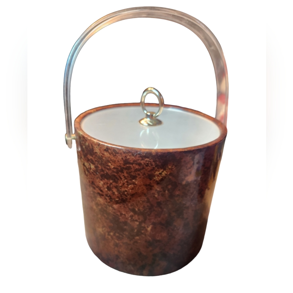 Barware by Sigma The TasteSetter Ice Bucket Brown Vintage MidCentury Style